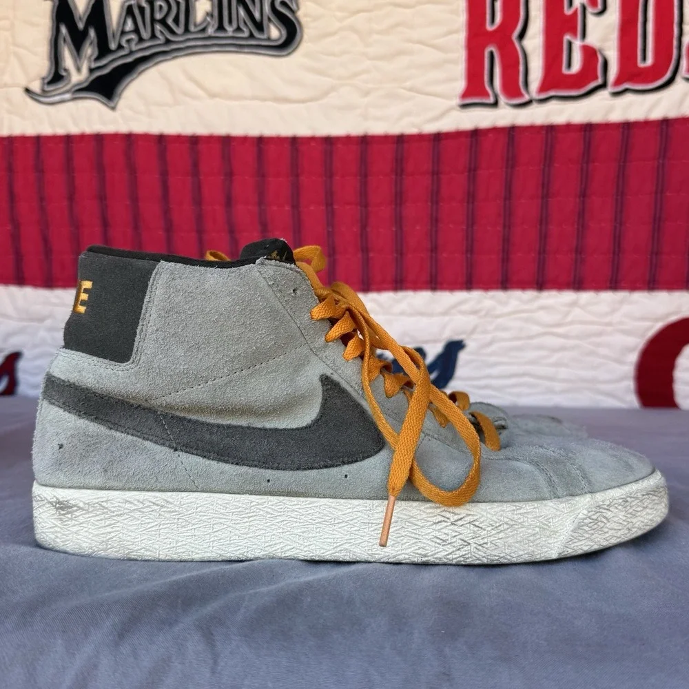Size 11.5 - NIKE SB ZOOM BLAZER‎ MID JADE HORIZON SEQUOIA 864349-301